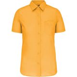 Kariban - K548 - Overhemd - Geel - Korte Mouwen - Onderhoudsvriendelijk Polykatoen