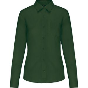 Kariban Overhemd in onderhoudsvriendelijk polykatoen-popeline dames K549 - Forest Green - 3XL