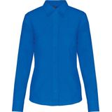 Kariban Overhemd in onderhoudsvriendelijk polykatoen-popeline dames K549 - Light Royal Blue - 3XL