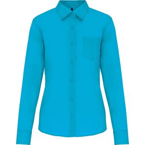 Kariban - Jessica - Damesblouse - Diverse Kleuren - Polykatoen, Lange Mouwen, OEKO-TEX® Gecertificeerd
