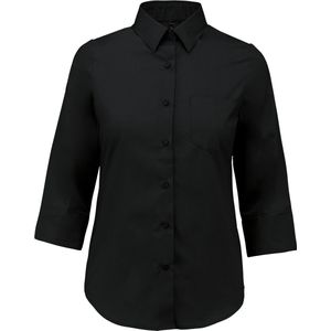 Kariban - K558 - Overhemd - Zwart - 65% Polyester / 35% Popelinekatoen