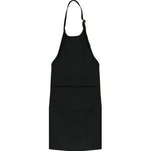 Schort/Tuniek/Werkblouse Kind One Size Kariban Black 100% Katoen