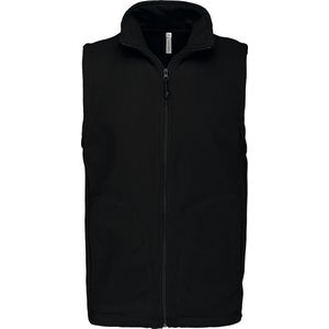 Kariban - Fleecebodywarmer 'Luca' - Zwart - Lichtgewicht - 100% Microfleece