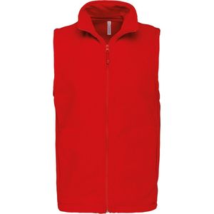 Fleecebodywarmer 'Luca' merk Kariban maat M Rood