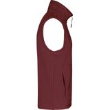 Kariban - Fleecebodywarmer 'Luca' - Wine - Lichtgewicht - 100% Microfleece
