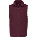 Kariban - Fleecebodywarmer 'Luca' - Wine - Lichtgewicht - 100% Microfleece