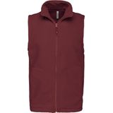 Kariban - Fleecebodywarmer 'Luca' - Wine - Lichtgewicht - 100% Microfleece