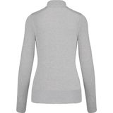 Kariban Dames cardigan met rits K962 - Grey Melange - XS