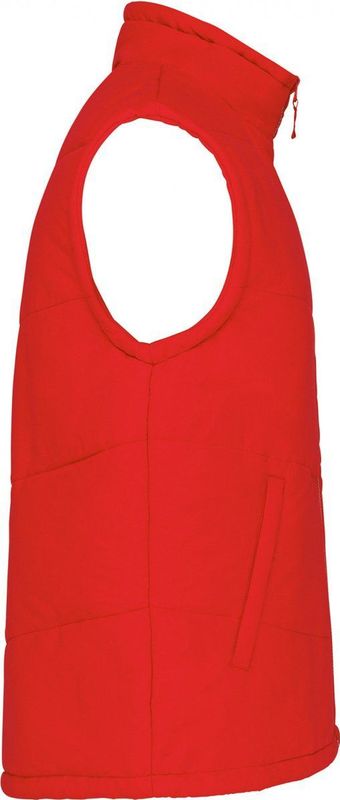 Kariban - K6118 - Bodywarmer - Rood - Gevoerd met Fleece, 100% Polyester
