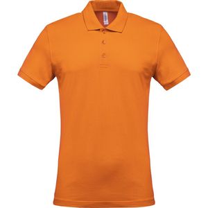 Kariban Piqué-herenpolo korte mouwen K254 - orange - L