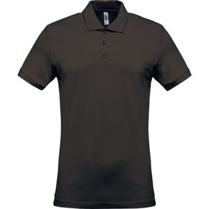 Kariban Piqué-herenpolo korte mouwen K254 - Dark Grey - XL