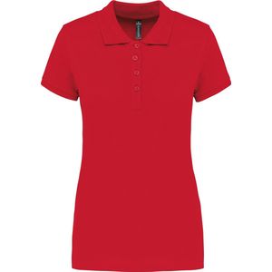 Kariban Piqué-damespolo korte mouwen K255 - Red - XS