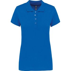 Kariban Piqué-damespolo korte mouwen K255 - Light Royal Blue - M