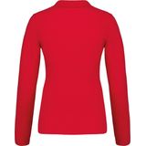 Kariban - K257 - Damespolo - Rood - 100% Voorgekrompen Piquékatoen