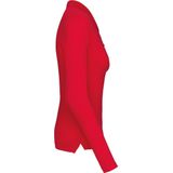 Kariban - K257 - Damespolo - Rood - 100% Voorgekrompen Piquékatoen