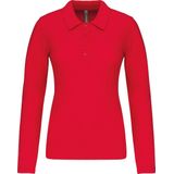 Kariban - K257 - Damespolo - Rood - 100% Voorgekrompen Piquékatoen