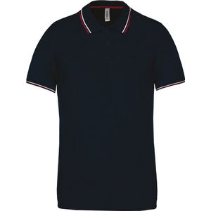 Kariban Polo korte mouwen K250 - Navy Wine White