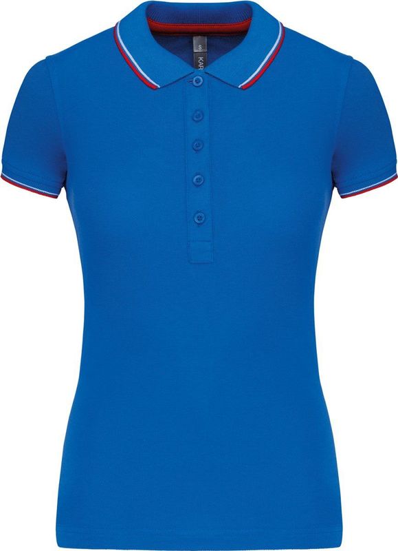 Kariban - K251 - Damespolo - Light Royal Blue - Korte Mouwen