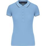 Kariban - K251 - Damespolo - Sky Blue - Korte Mouwen