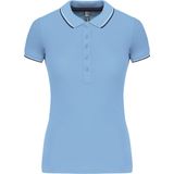 Kariban - K251 - Damespolo - Sky Blue - Korte Mouwen