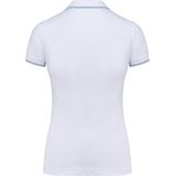 Kariban - K251 - Damespolo - Wit - Korte Mouwen