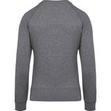 Kariban - K481 - Damessweater - Grey Heather - BIO - Ronde Hals - Raglanmouwen