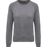 Kariban - K481 - Damessweater - Grey Heather - BIO - Ronde Hals - Raglanmouwen