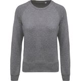 Kariban - K481 - Damessweater - Grey Heather - BIO - Ronde Hals - Raglanmouwen