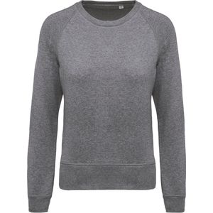 Kariban - K481 - Damessweater - Grey Heather - BIO - Ronde Hals - Raglanmouwen