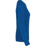 Kariban - K481 - Damessweater - Ocean Blue Heather - Ronde Hals - Raglanmouwen