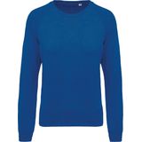 Kariban - K481 - Damessweater - Ocean Blue Heather - Ronde Hals - Raglanmouwen