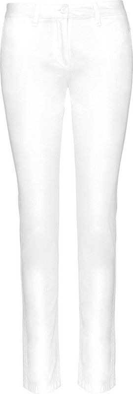 Kariban - Dameschinobroek K741 - Wit - 46 NL