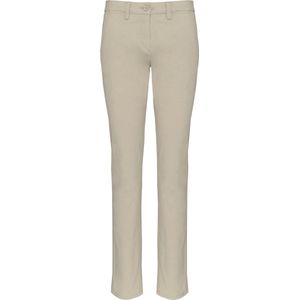 Kariban Dameschinobroek - Beige - 98% Twillkatoen / 2% Elasthan