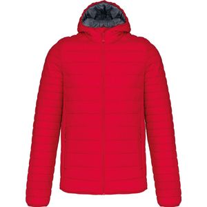 Kariban Men's lightweight hooded padded jacket K6110 - Red - L