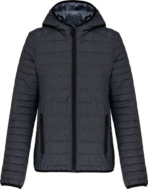 Kariban - K6111 - Tussenjas - Marl Dark Grey - Lichtgewicht Gewatteerd