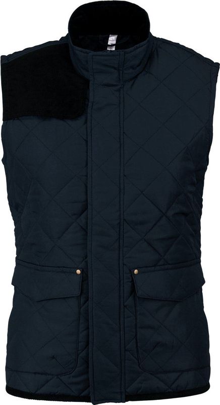 Kariban - K6125 - Bodywarmer - Navy - 100% Pongépolyester, Verborgen Ritssluiting, 2 Zakken