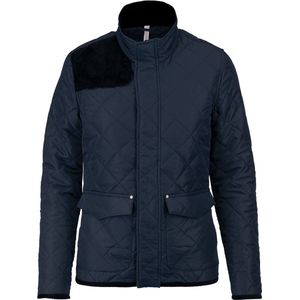 Jas - Gewatteerd - Zwart - 100% Pongépolyester