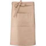 Kariban - Unisex - Werkblouse - Beige - 100% Katoen, 2 Zakken, H 62,5 cm x B 90 cm