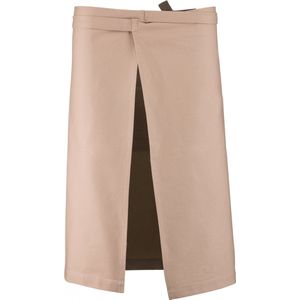 Schort/Tuniek/Werkblouse Unisex One Size Kariban Beige 100% Katoen