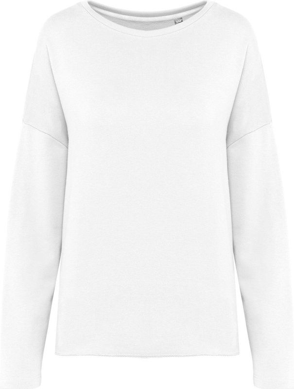 Kariban - K471 - Damessweater - Off White - 91% Katoen / 9% Polyester