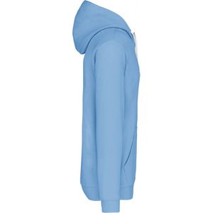 Kariban Hooded sweater met contrasterde capuchon K446 - Sky Blue / White