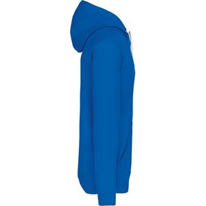 Kariban Hooded sweater met contrasterde capuchon K446 - Light Royal Blue / White