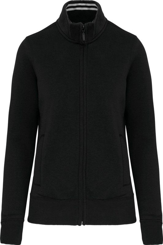 Kariban - K457 - Damessweater - Zwart - Met Rits