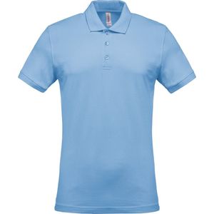 Kariban Piqué-herenpolo korte mouwen K254 - sky blue - S
