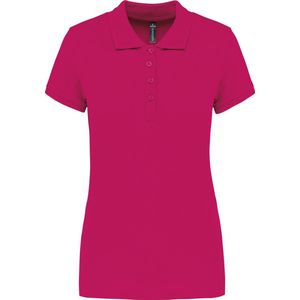 Kariban Piqué-damespolo korte mouwen K255 - Fuchsia - 3XL