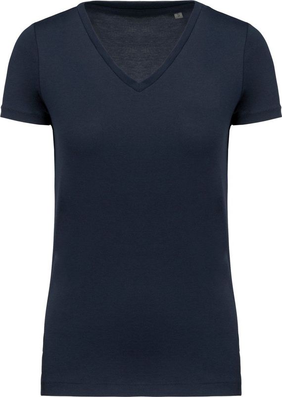 Kariban - K3003 - T-shirt - Navy - V-hals - Korte Mouwen