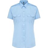 Kariban - K504 - Damespilootoverhemd - Sky Blue - Korte Mouwen