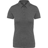 Kariban - K263 - Damespolo - Grey Heather - Korte Mouwen