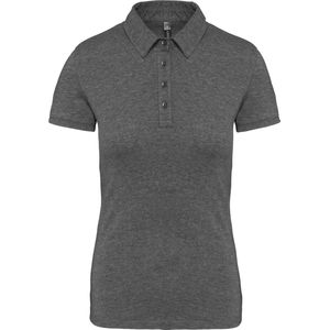 Kariban - K263 - Damespolo - Grey Heather - Korte Mouwen