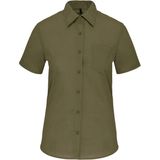 Kariban K548 - Overhemd - Light Khaki - Polykatoen-Popeline - Korte Mouwen